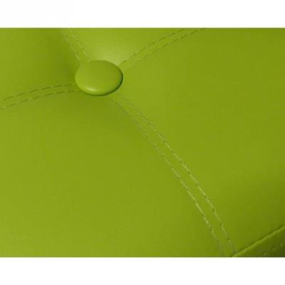 Pouf et rangement pliable vert 38 cm pour 32