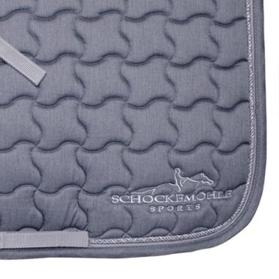 Schockemöhle 1600-00030 Champion Dl Tapis De Selle De Dressage Pour Chevaux Demi-sang Gris Mélangé Argenté pour 66