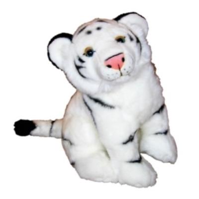 Peluche tigre blanc - 35 cm pour 33