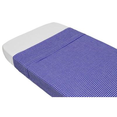 taftan - drap de lit vichy bleu fonc (100 x 80 cm) - bleu fonc pour 26