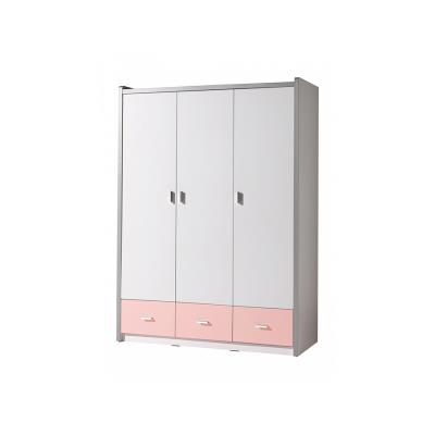 Vipack Armoire Bonny 3 portes Rose Clair pour 599