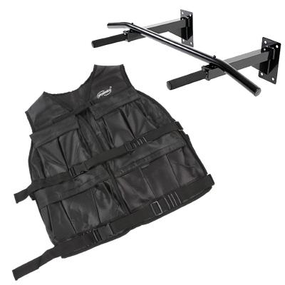 Kit Fitness Gilet Lesté 19,5 Kg + Barre De Traction Fixation Mural 0701118 pour 90