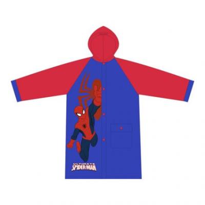 Impermable spiderman en pvc bleu ou rouge pour 21