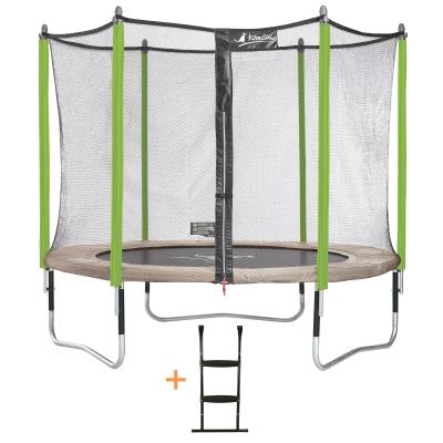 Kangui - Trampoline De Jardin 305 Cm + Filet De Sécurité + Échelle Jumpi Zen 300 pour 230