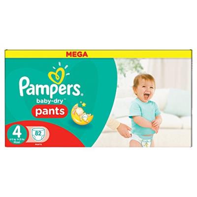Pampers baby dry pants taille 4, 8 a 15kg 82 couches pour 31