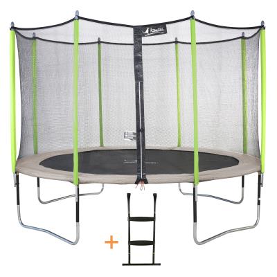 Kangui - Trampoline De Jardin 365 Cm + Filet De Sécurité + Échelle Jumpi Zen 360 pour 286