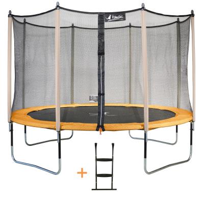 Kangui - Trampoline De Jardin 365 Cm + Filet De Sécurité + Échelle Jumpi Pop 360 pour 286