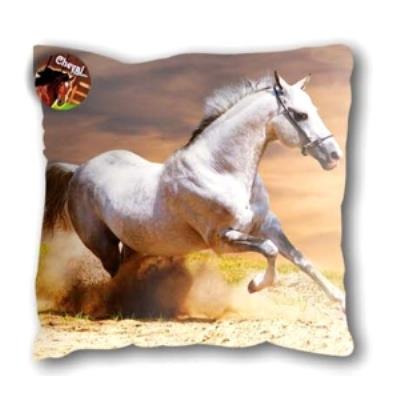 Coussin cheval blanc pour 15