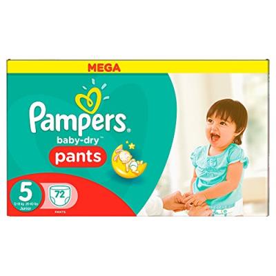 Pampers baby dry pants taille 5, 12 a 18kg 72 couches pour 25