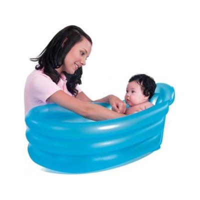 Baignoire gonflabe bleu bebe de voyage - piscine gonflabe bebe pour 13