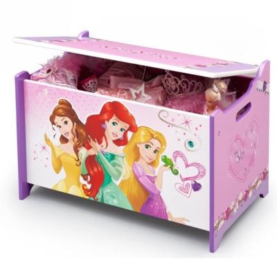 Disney princesses coffre a jouets en bois rose pour 65