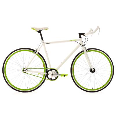 Vélo Fitness 28 Pouces Flip Flop Blanc-vert Guidon Bullhorn Tc 53 Cm Ks Cycling pour 242