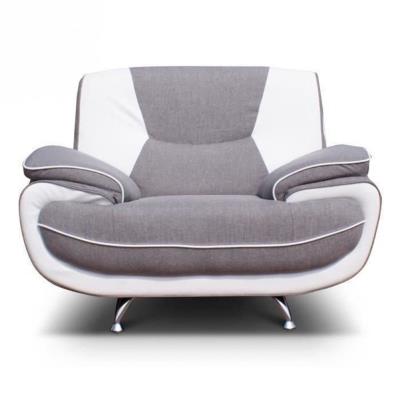 SPACIO fauteuil bimatiere gris et blanc pour 250