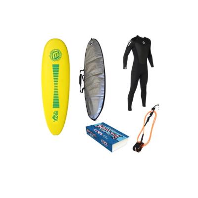 Pack Full Surf Soft Eps Madness + Leash + Wax + Housse + Combinaison - Taille - 60 X 195/8 X 3 5/6 pour 380