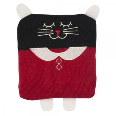 Bouillotte tricot chat girl pour 18