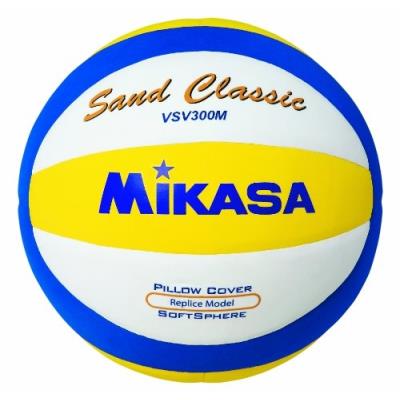 Mikasa 1618 Ballon De Beachvolley Sand Classic Vsv300m Bleu Jaune Blanc pour 47