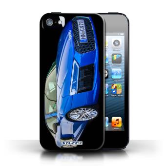 Housse pour Apple iPhone 5/5S / R8/Bleu Design / Supercars Collection