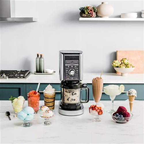 Ninja CREAMi Deluxe tubs and frozen desserts