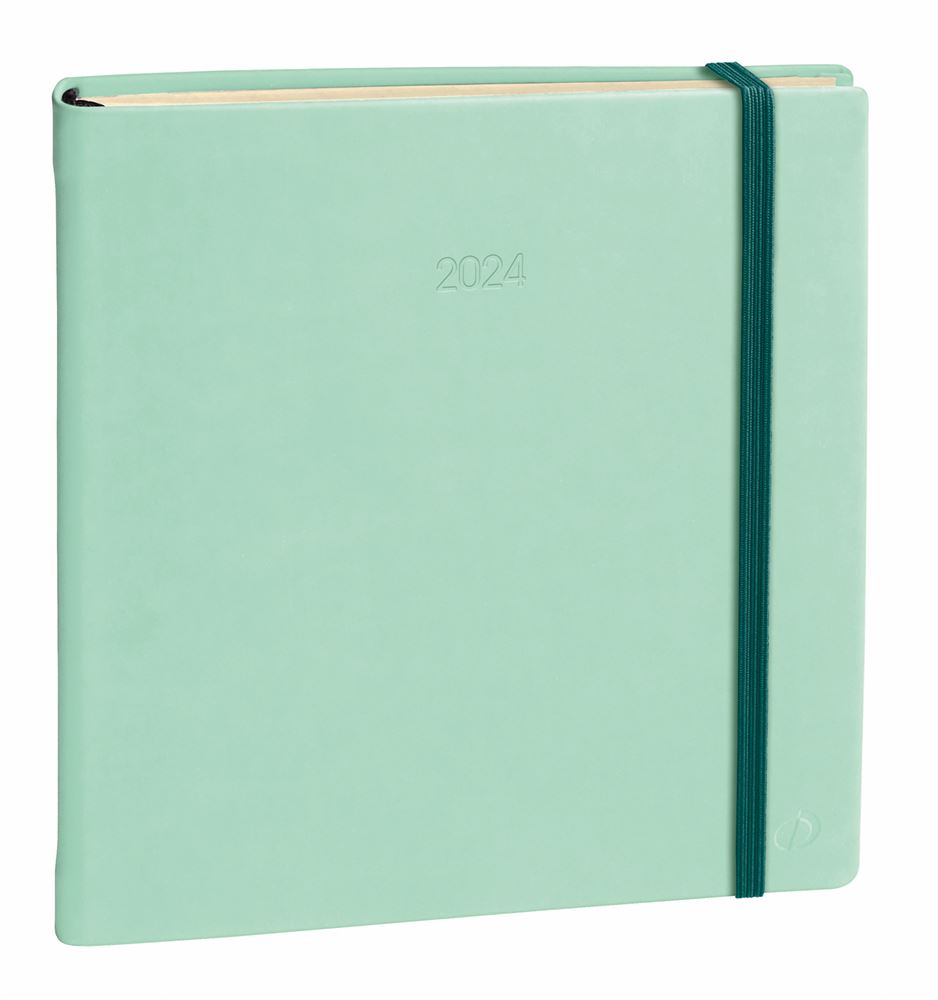 Agenda Civil Semainier Quo Vadis Ex Cutif Prestige Silk Vert Eau