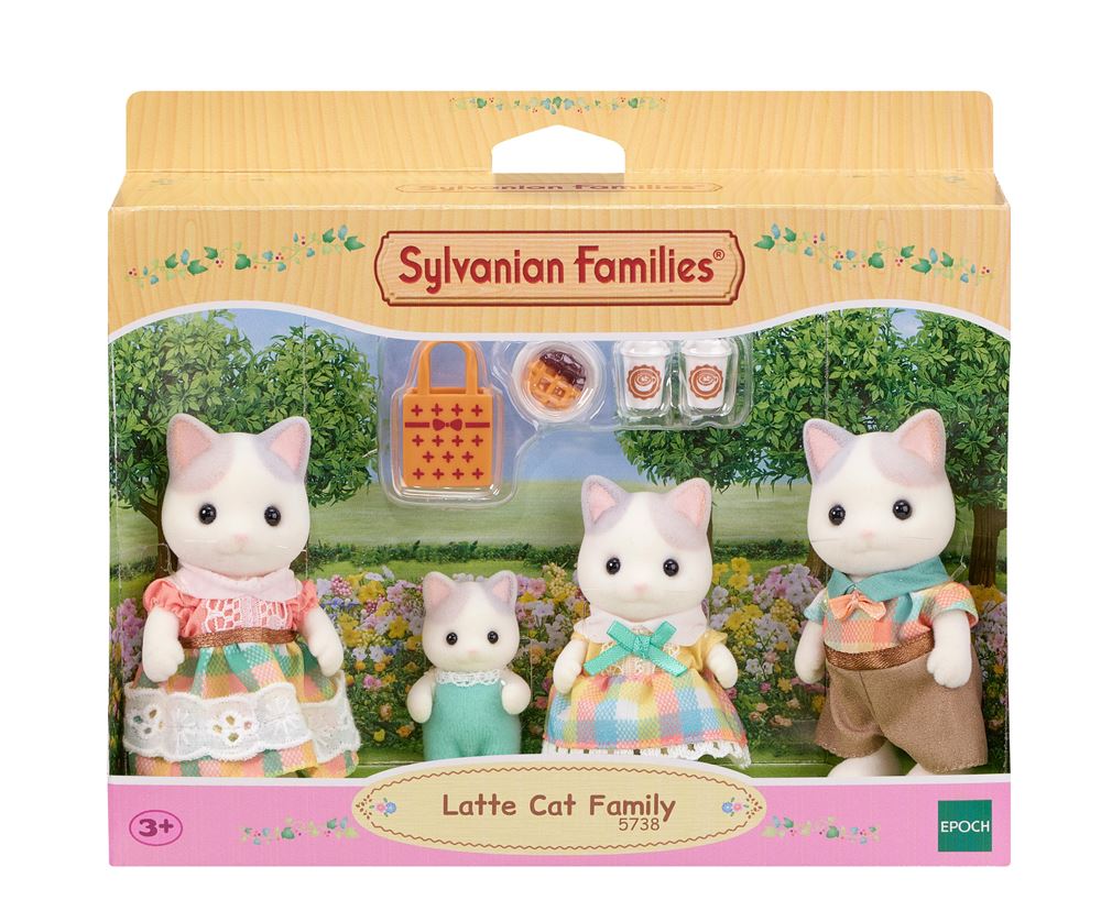 Figurines Sylvanian Families La Famille Chat Latt Figurine Pour