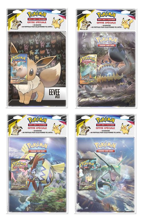 Pack Cahier range cartes et Booster Pokémon Soleil et Lune 9 Modèle