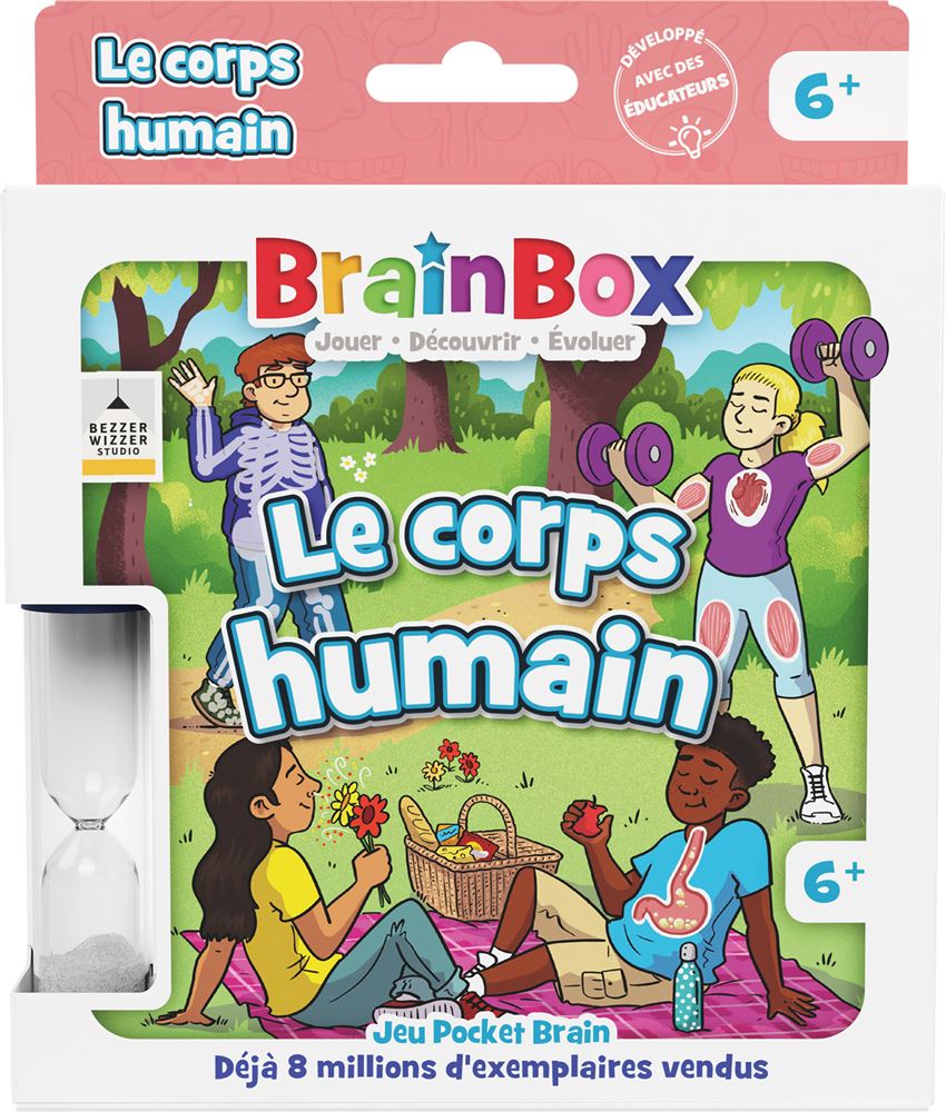 Jeu de mémoire Asmodee BrainBox Pocket Le Corps Humain Loto mémo et