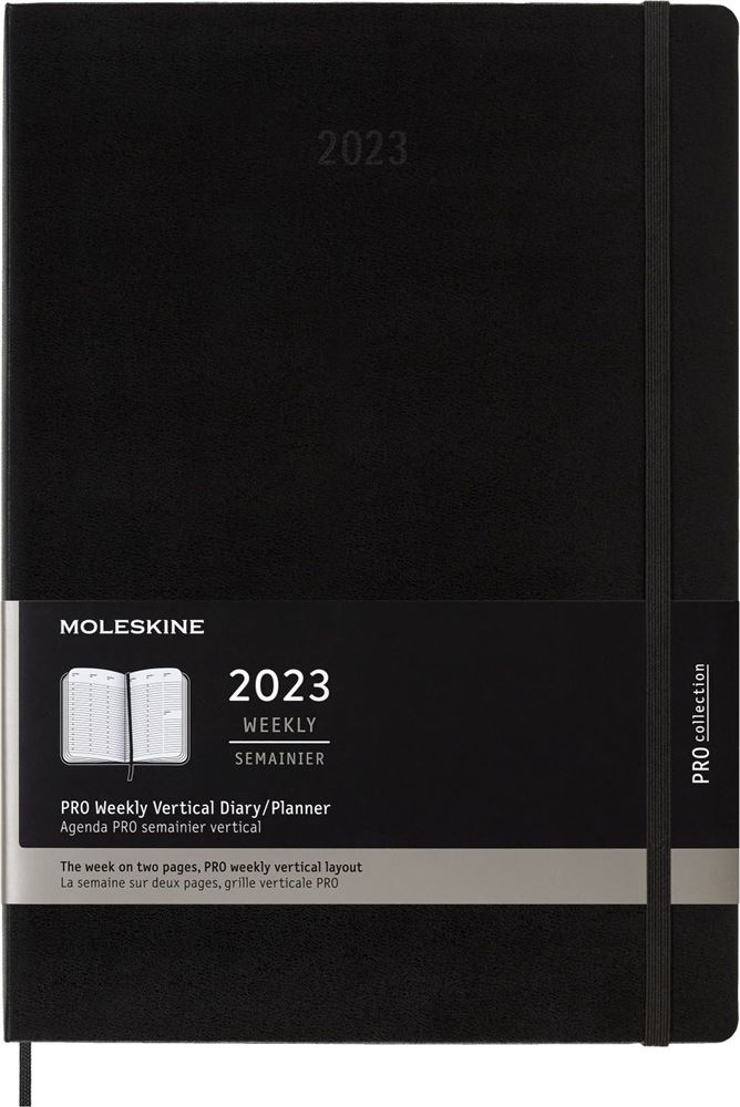 Agenda Scolaire Moleskine 2022 2023 Semainier Pro Vertical A4 Rigide