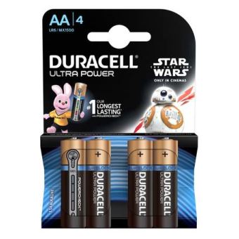 4 Piles AA Duracell Ultra Power Star Wars Piles Achat Prix Fnac