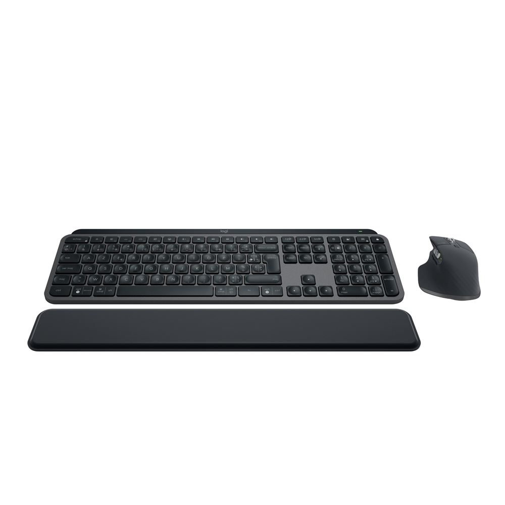 Ensemble Clavier Sans Fil Azerty Logitech Mx Keys S Noir Souris Sans