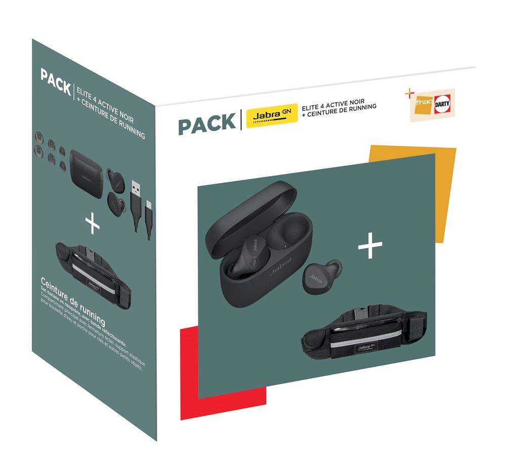 Pack Ecouteurs Sans Fil R Duction De Bruit Jabra Elite Active Sport