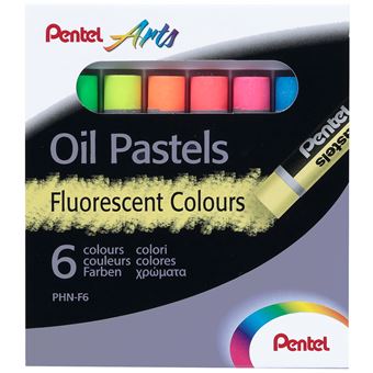 Boîte de 6 Pastels à l huile Pentel Arts Pastels Achat prix fnac