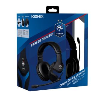 Casque Gaming Konix Noir Equipe De France Achat Prix Fnac