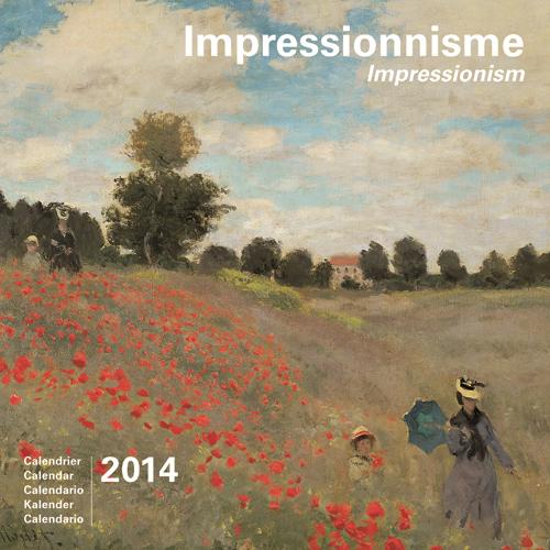 Calendrier 2014 JNF Impressionnisme Format 30 x 30 cm pour 6