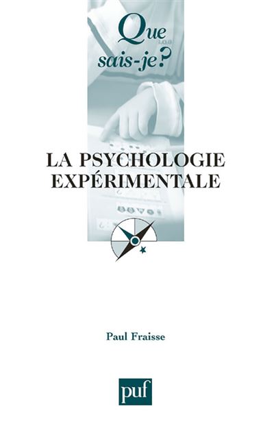 La psychologie expérimentale broché Paul Fraisse Achat Livre fnac