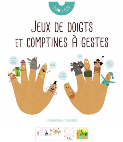 Jeux De Doigts Et Comptines Gestes Livre Cd Audrey Brien Achat