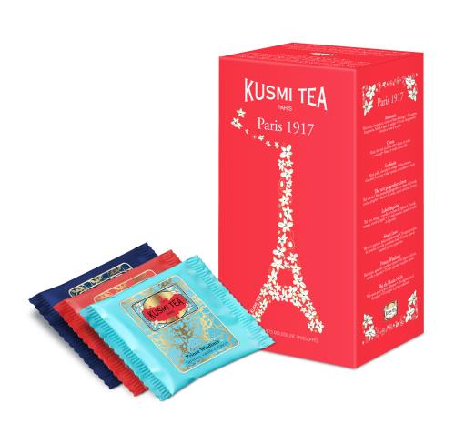 Paris 1917 Kusmi Tea tui de 24 sachets mousseline envelopps pour 19