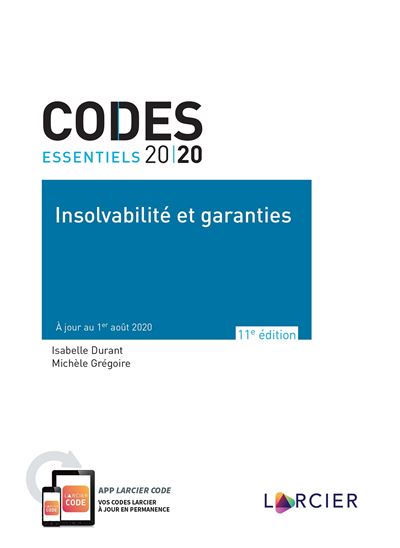 Code Essentiel Insolvabilit Et Garanties Jour Au Er Ao T