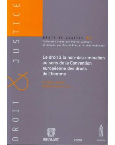 Le Droit La Non Discrimination Au Sens De La Convention Europ Enne