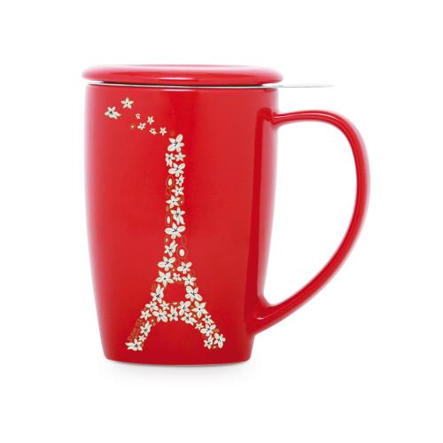 Tisanire Curve French Mug Kusmi Tea 45 cl Rouge pour 27
