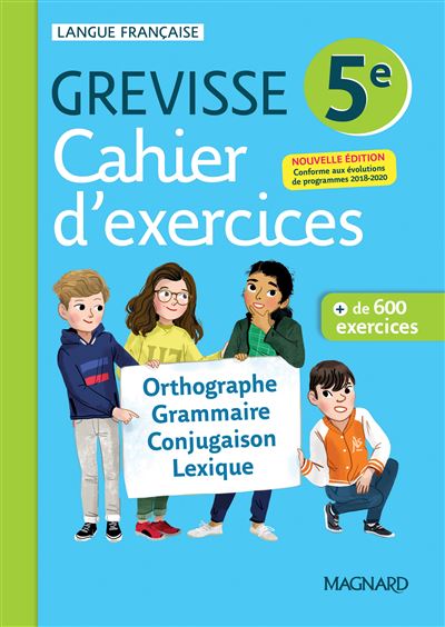 Cahier Grevisse 5e 2021 broché Myriam Dufour Maud Varbedian