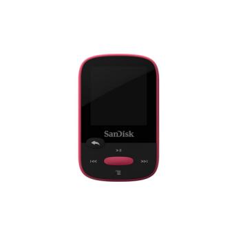 sport baladeur sandisk clip sports 8 go rose mp3 audio vid&eacute;o sandisk