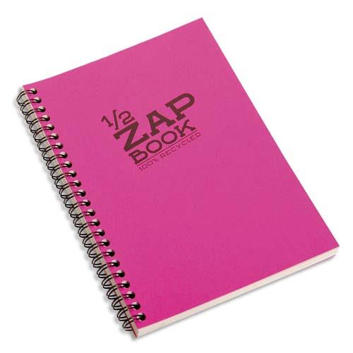 Bloc 1/2 Clairefontaine Zap Book A5, 160 pages unies pour 3