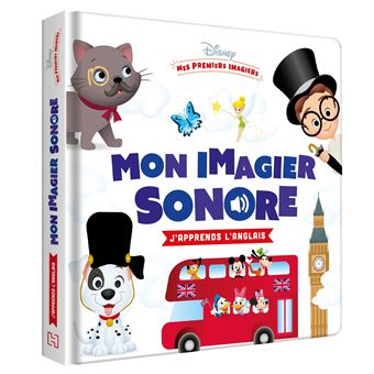 DISNEY BABY Mon Imagier Sonore J apprends l anglais cartonné