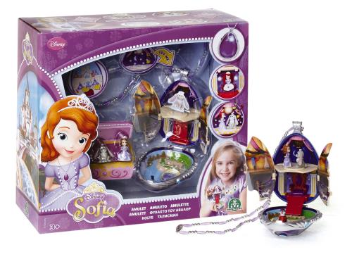 Amulette avec 3 figurines incluses Princesse Sofia pour 17