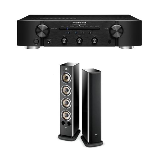 Un Ampli Marantz Pm Noir Une Paire D Enceintes Colonne Focal Aria