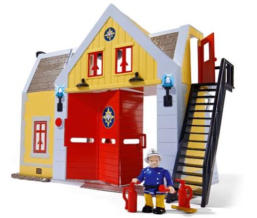 Caserne de pompiers avec figurine Sam le Pompier Smoby pour 45