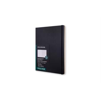 Agenda 18m Semainier Carnet 2015 2016 Tgf Noir Couv Souple Agenda