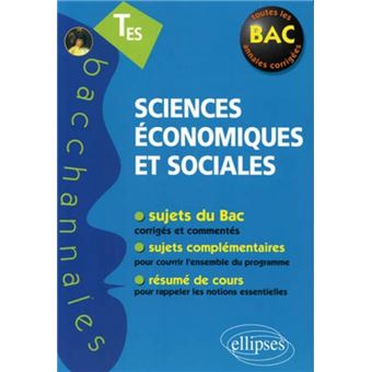 Sciences économiques et sociales Terminale ES Enseignement