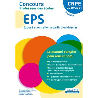 Concours Professeur Des Coles Crpe Eps Le Manuel Complet Pour