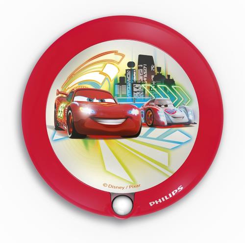 Veilleuse  detecteur de mouvement Philips Disney Cars LED Rouge pour 12